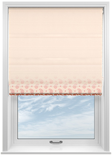 Petal & Block Paisley Mist, Sunset - Twist&Fit Roman Blind